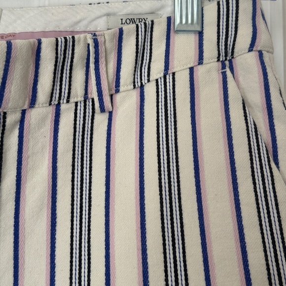 Scotch & Soda Amsterdam Lowry Stripe Slim Fit Pants In Blue Pink White Size 28 - Picture 10 of 10